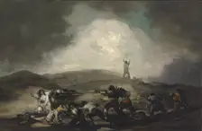 A Scene from the Spanish War of Independence, after 1808. Creator: Goya, Francisco, de (1746-1828)