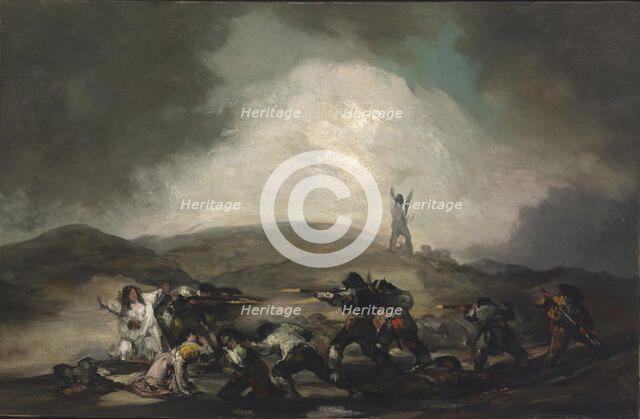 A Scene from the Spanish War of Independence, after 1808. Creator: Goya, Francisco, de (1746-1828).