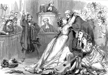 A scene from Trial by Jury 1875. Artist: David Henry Friston