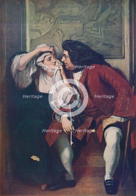 'A Scene from Tristram Shandy (‘Uncle Toby and the Widow Wadman’)', 1829–30, (c1915). Artist: Charles Robert Leslie.