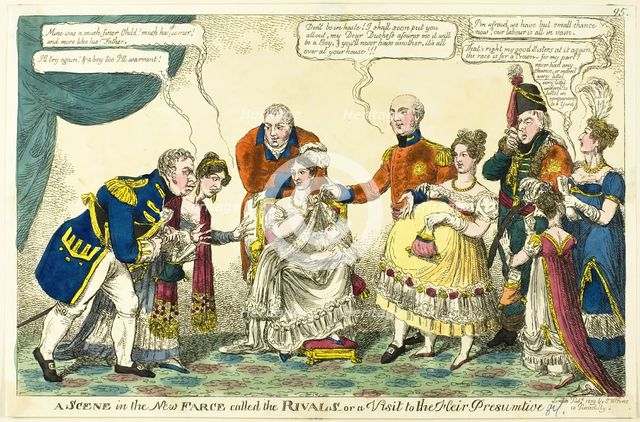 A Scene in the New Farce Called The Rivals, 1819. Creator: Charles Williams.