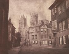 A Scene in York: York Minster from Lop Lane, 1845. Creator: William Henry Fox Talbot
