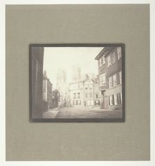 A Scene in York - York Minster from Lop Lane, July 28, 1845. Creator: William Henry Fox Talbot