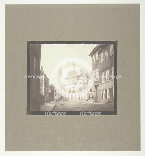 A Scene in York - York Minster from Lop Lane, July 28, 1845. Creator: William Henry Fox Talbot.