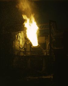 A scene in a steel mill, Republic Steel, Youngstown, Ohio, 1941. Creator: Alfred T Palmer