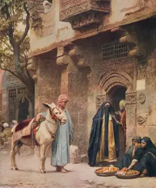 A Scene in Cairo 1878, (1917). Artist: Frederick Arthur Bridgman