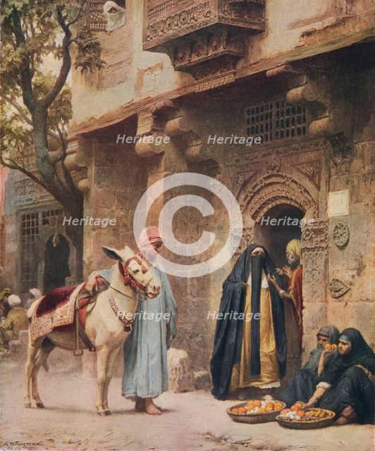 'A Scene in Cairo', 1878, (1917). Artist: Frederick Arthur Bridgman.
