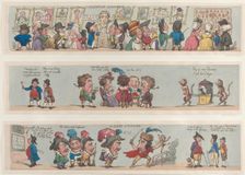 A Scene in Pizzaro, Grotesque Borders for Rooms & Halls (?), 1799-1800., 1799-1800. Creator: Thomas Rowlandson