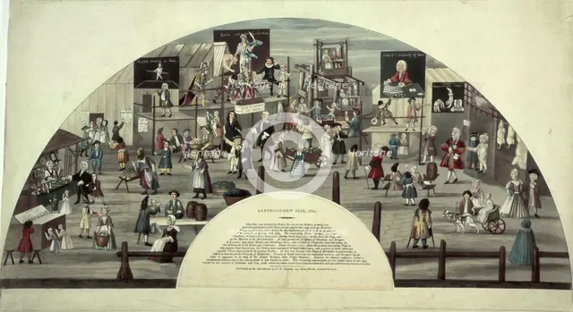 A scene of Bartholomew Fair, 18th century. Creator: Unknown.