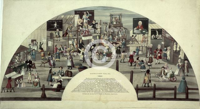 A scene of Bartholomew Fair, 18th century. Creator: Unknown.