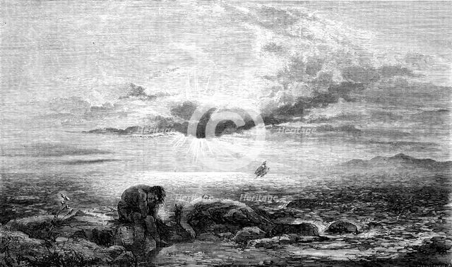 "A Scene Suggested by the Death of Pompey" - painted by T. Danby, 1856.  Creator: Harvey Orrin Smith.
