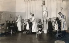 A school-children's dental clinic in Berlin: some children being treated..., c1900. Creator: Unknown