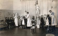 A school-children's dental clinic in Berlin: some children being treated..., c1900. Creator: Unknown