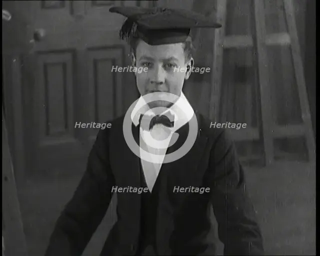 A School Boy in a comedy starring Will Hay, 1920s. Creator: British Pathe Ltd.