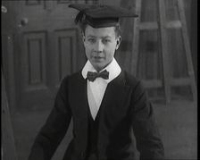 A School Boy in a comedy starring Will Hay, 1920s. Creator: British Pathe Ltd