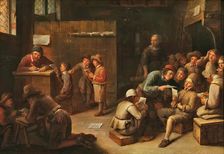A School Interior, c1630-1660. Creator: Joos van Craesbeeck