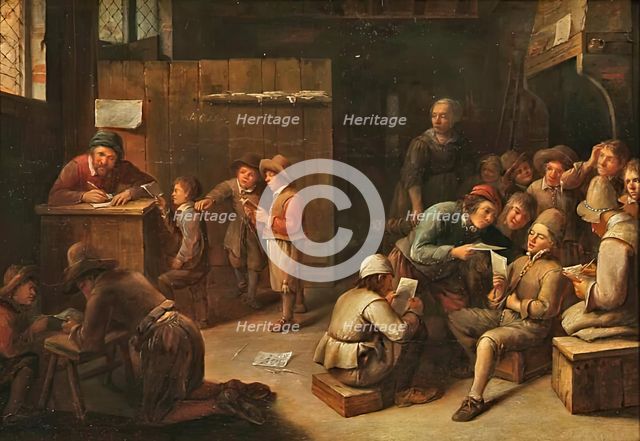 A School Interior, c1630-1660. Creator: Joos van Craesbeeck.