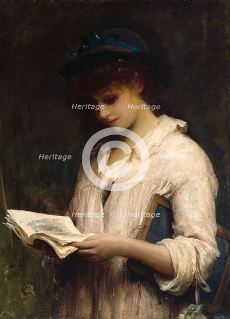 A Schoolgirl, 1887. Creator: Luke Fildes.