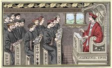 A schoolhouse, 16th century (1849)