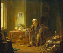 A Scholar in his Study, 1754. Creator: Justus Juncker