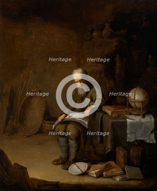 A Scholar in His Study, 2nd quarter of 17th century. Creator: Jacob van Spreeuwen.