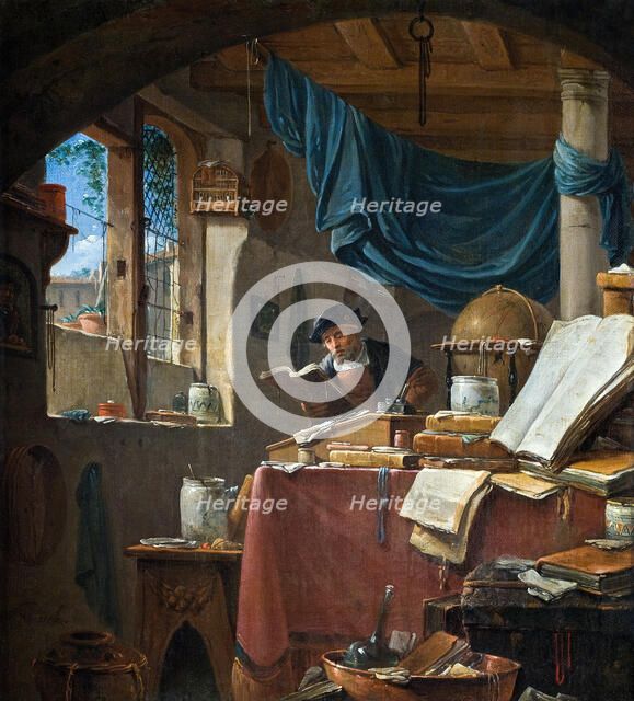 A scholar in his Study. Artist: Wyck, Thomas (ca. 1616-1677)