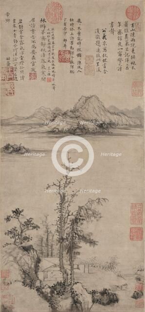 A Scholar's Retreat amid Autumn Trees, Ming dynasty (1368-1644). Creator: Wang Fu (Chinese, 1362-1416).