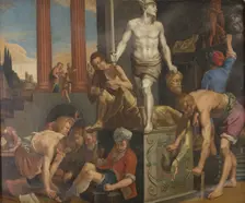 A Sculptor's Studio, 1618-1639. Creator: Reinhold Timm