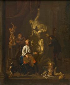 A Sculptor's Studio, 1716. Creator: Pieter Angillis