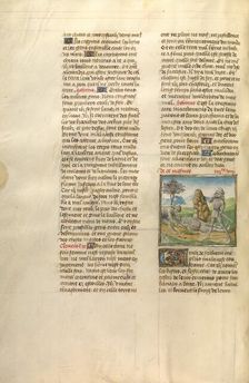 A Scythian Drinking the Blood of a Slain Enemy; Miroir Historial, about 1475. Creator: Unknown