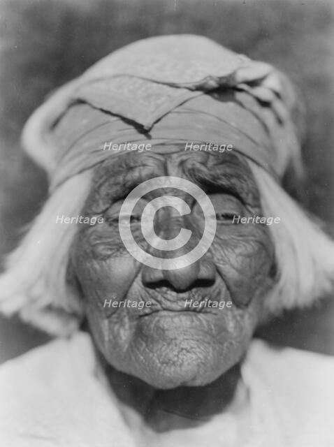 A Santa Ysabel Woman-Diegueño, c1924. Creator: Edward Sheriff Curtis.