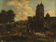 A sanctuary, between 1674 and 1717. Creator: Adriaen Frans Boudewyns