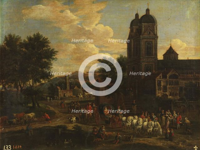 A sanctuary, between 1674 and 1717. Creator: Adriaen Frans Boudewyns.