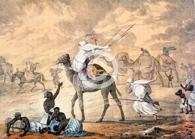 'A Sand Wind on the Desert', 1821. Creator: Denis Dighton.
