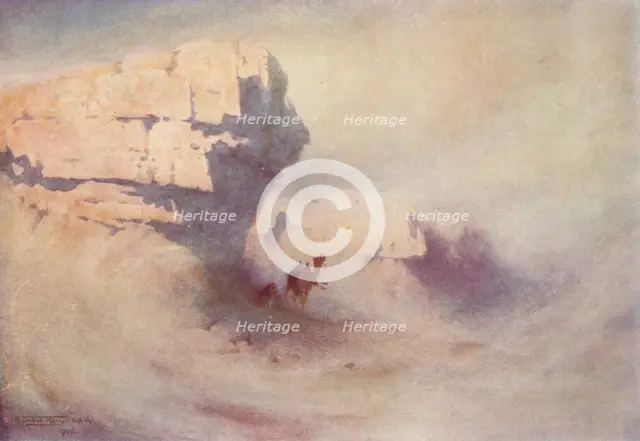 'A Sandstorm', c1880, (1904). Artist: Robert George Talbot Kelly.