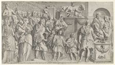 A sacrifice, copied from Trajan's column, ca. 1540-45. Creator: Leon Davent