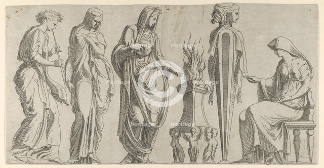 A Sacrifice, mid-16th century. Creator: Leon Davent.