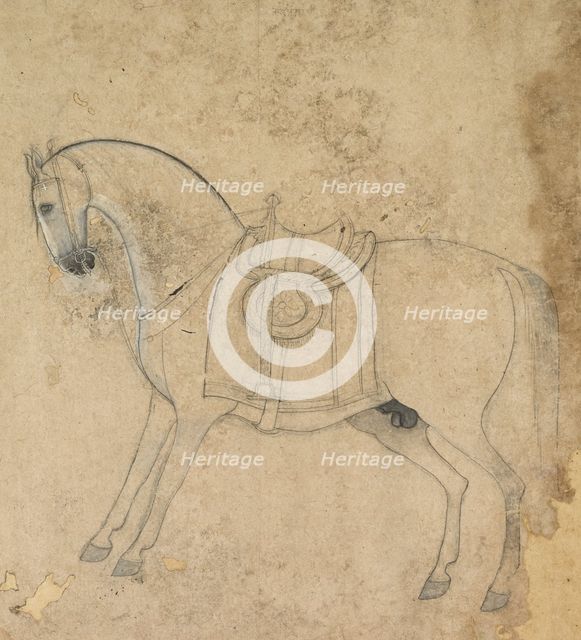 A Saddled Horse, c. 1750. Creator: Unknown.