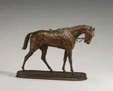 A Saddled Racehorse, model c. 1860s. Creator: Pierre-Jules Mene