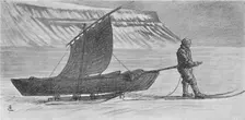A Sail with Sledges. South of Cape Richthofen. 6 June, 1896 (1897). Artist: August Eiebakke