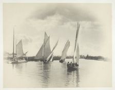 A Sailing Match at Horning, 1885, printed 1886. Creator: Peter Henry Emerson