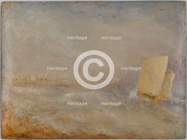 A Sailing boat off Deal, c1835. Creator: JMW Turner.