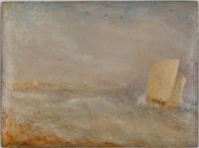 A Sailing boat off Deal, c1835. Creator: JMW Turner