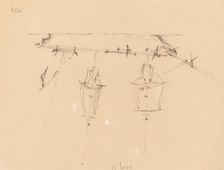 A Sailing Ship [verso], 1839/1845. Creator: Edward Lear