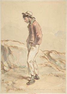 A Sailor Standing on the Shore, 1859-60. Creator: Paul Gavarni