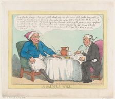 A Sailor's Will, May 25, 1805., May 25, 1805. Creator: Thomas Rowlandson