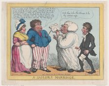 A Sailor's Marriage, May 25, 1805., May 25, 1805. Creator: Thomas Rowlandson