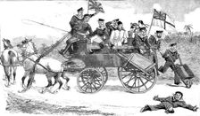 'A Sailor's Picnic--"Man Overboard; Lower away the Lifeboats", 1890. Creator: Unknown