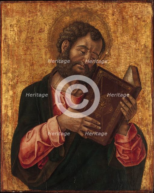 A Saint (Mark?) Reading, ca. 1470. Creator: Bartolomeo Vivarini.