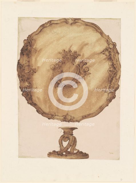 A Salver with Two Bases, 1755/1760. Creator: Luigi Valadier.